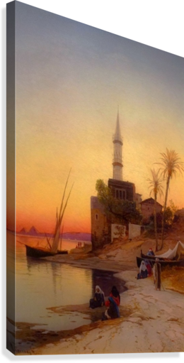Landscape With Figures Fishing Near A Boat Along The - Boat (260x511), Png Download