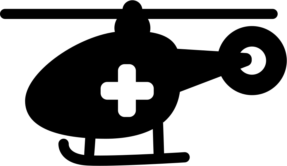 Medical Chopper Transport Comments - Icon (981x570), Png Download