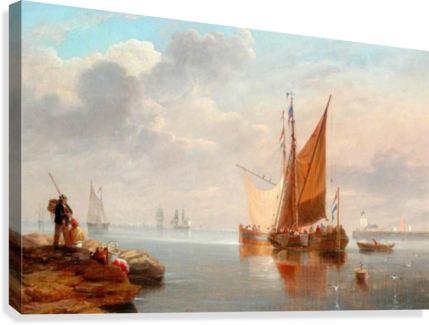 Dutch Fishing Boats Canvas Print - Dutch Fishing Boats (429x325), Png Download