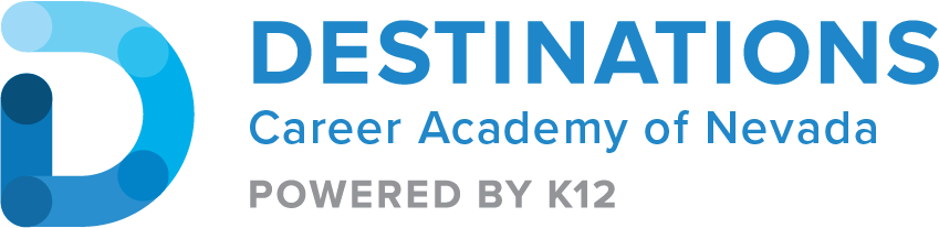 Logo For Destinations Career Academy Of Nevada - Nevada Destinations Academy (849x207), Png Download