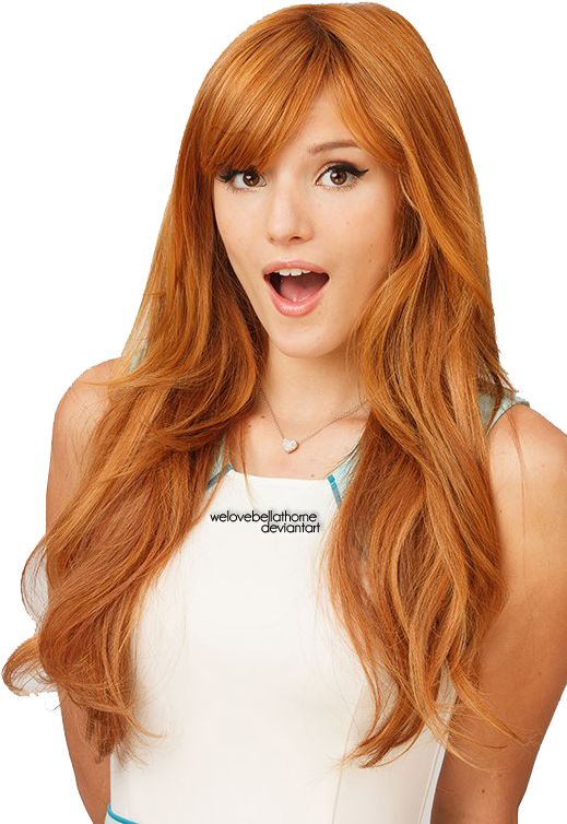 Bella Thorne Png 1 By Xxdreamsxxx-d6qkhgt - Bella Thorne Red Hair (533x800), Png Download