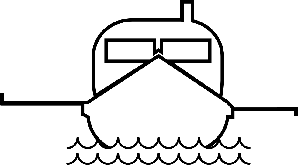 Fishing Boat - - Barco De Frente Desenho (980x544), Png Download