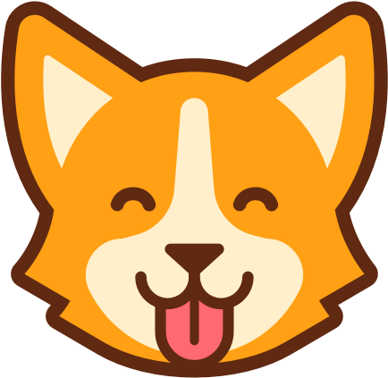 Download Corgi Butt Png - Cute Cartoon Dog Face PNG Image with No