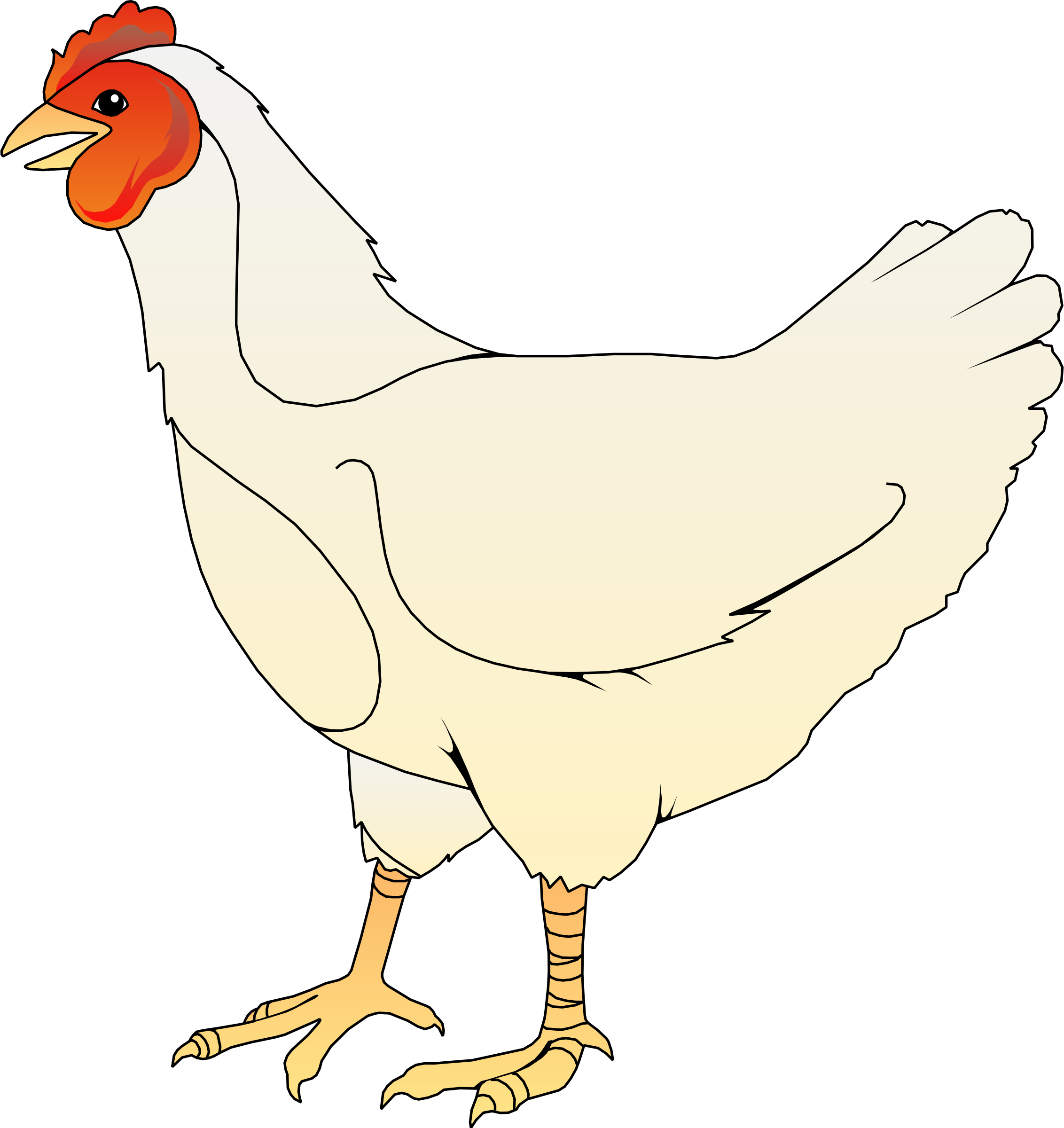 Chicken Clipart - Chicken Clip Art Png (564x599), Png Download