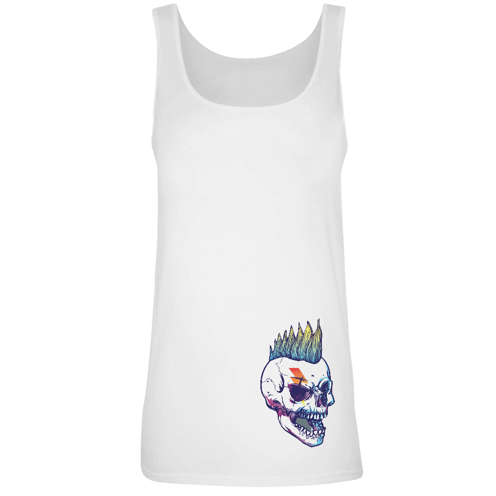 Skull Face Punk - Skeleton Skateboarder Wearing Backwards Hat Keychain (1000x1000), Png Download