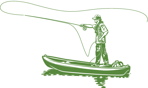 28 Collection Of Fisherman Boat Drawing - Fisherman On Boat Drawing (500x299), Png Download