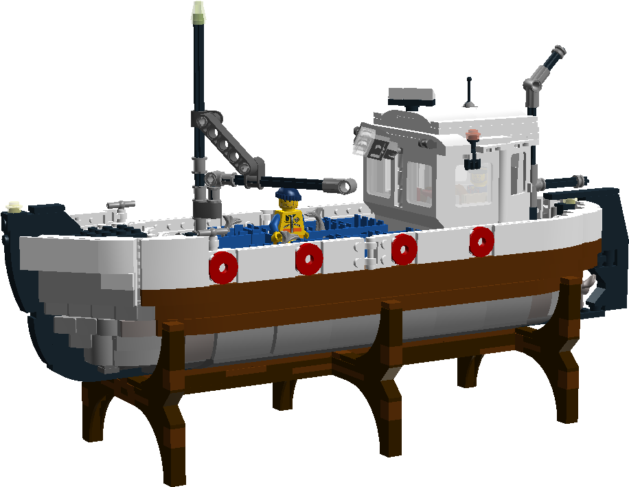 Traditional Fishing Boat - Fireboat (1286x709), Png Download