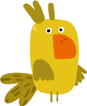 Babble The Parrot From «boo The Cat And The Good Boy» - Cat (388x370), Png Download