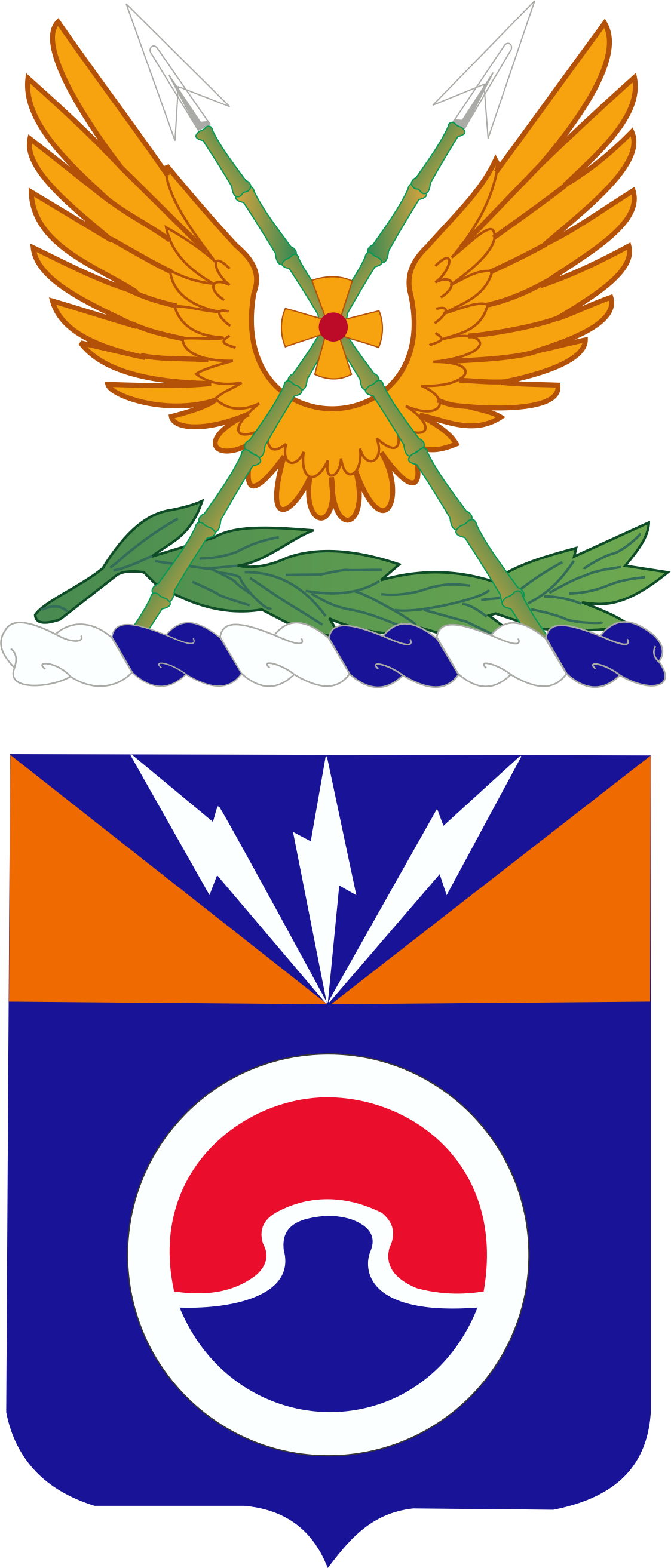 14th Avn Rgt Coa - United States Army (1123x2626), Png Download