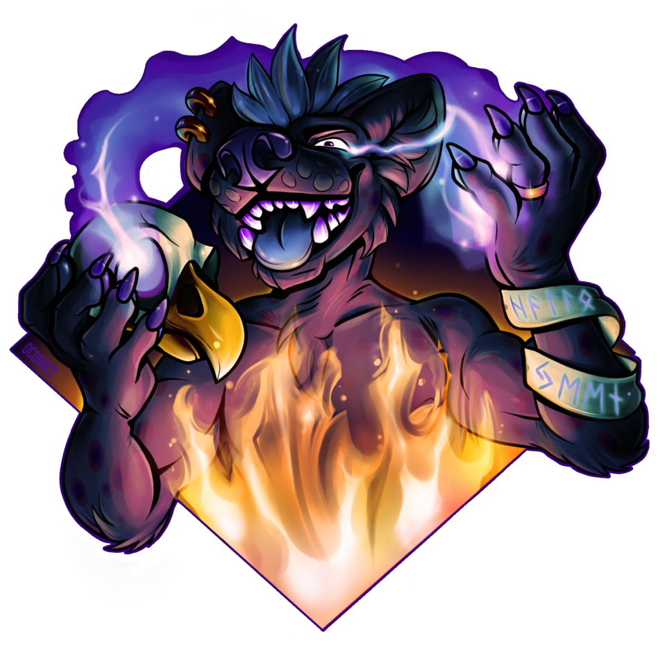 Halloweensticker Ocdraco18 (1000x1000), Png Download