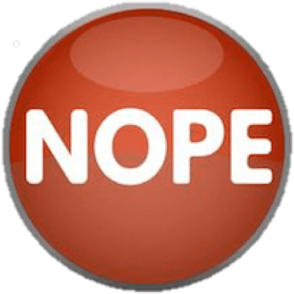 Nope - Devil Known Not Today (487x501), Png Download