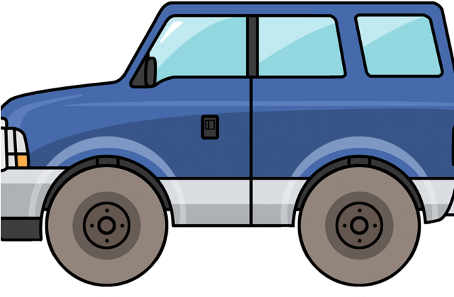 Blue Car Clipart Suv - Commercial Vehicle (640x480), Png Download