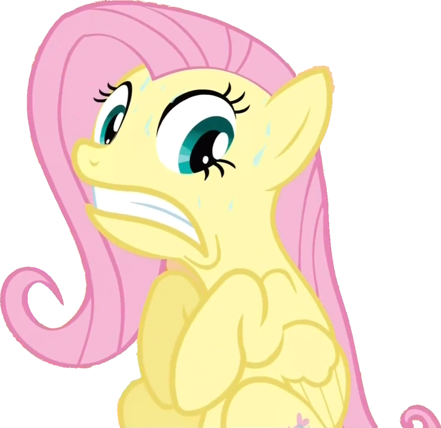 , Nope Nope Nope Nope Nope ) - My Little Pony Fluttershy Front (908x880), Png Download