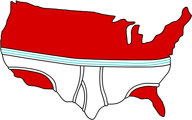 File - Usa Underwear - Png - Undergarment (800x504), Png Download