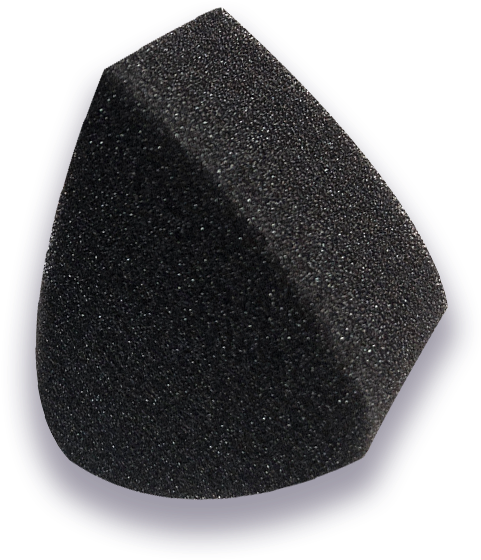 Petal Sponge Black (855x763), Png Download