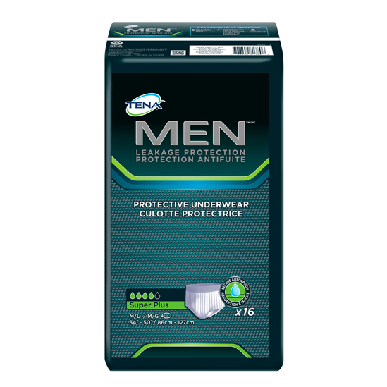 Tena Men Protective Underwear Super Plus Absorbency - Tena Incontinence Underwear For Men, Protective, Medium/large, (700x548), Png Download