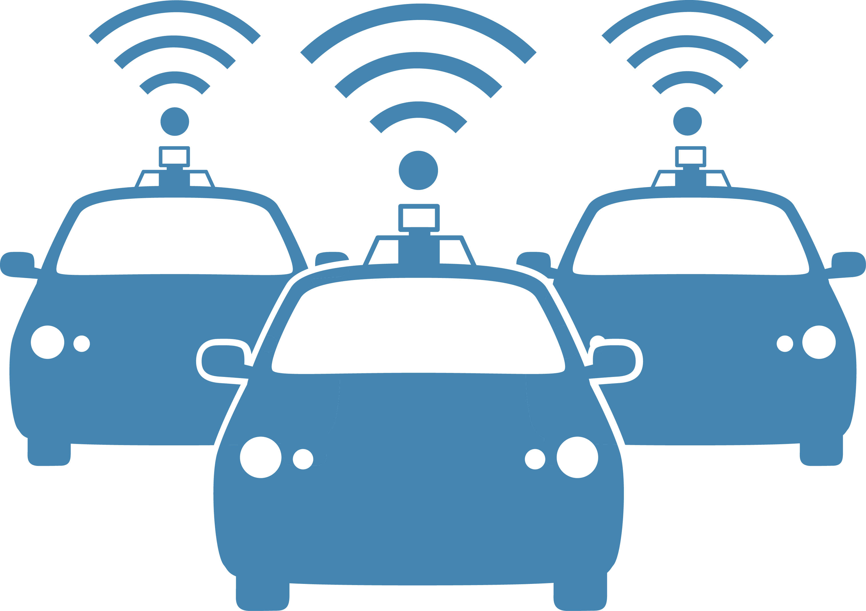 How Will Driverless Cars Impact Fleet Management - Driverless Cars Clip Art (3033x2143), Png Download
