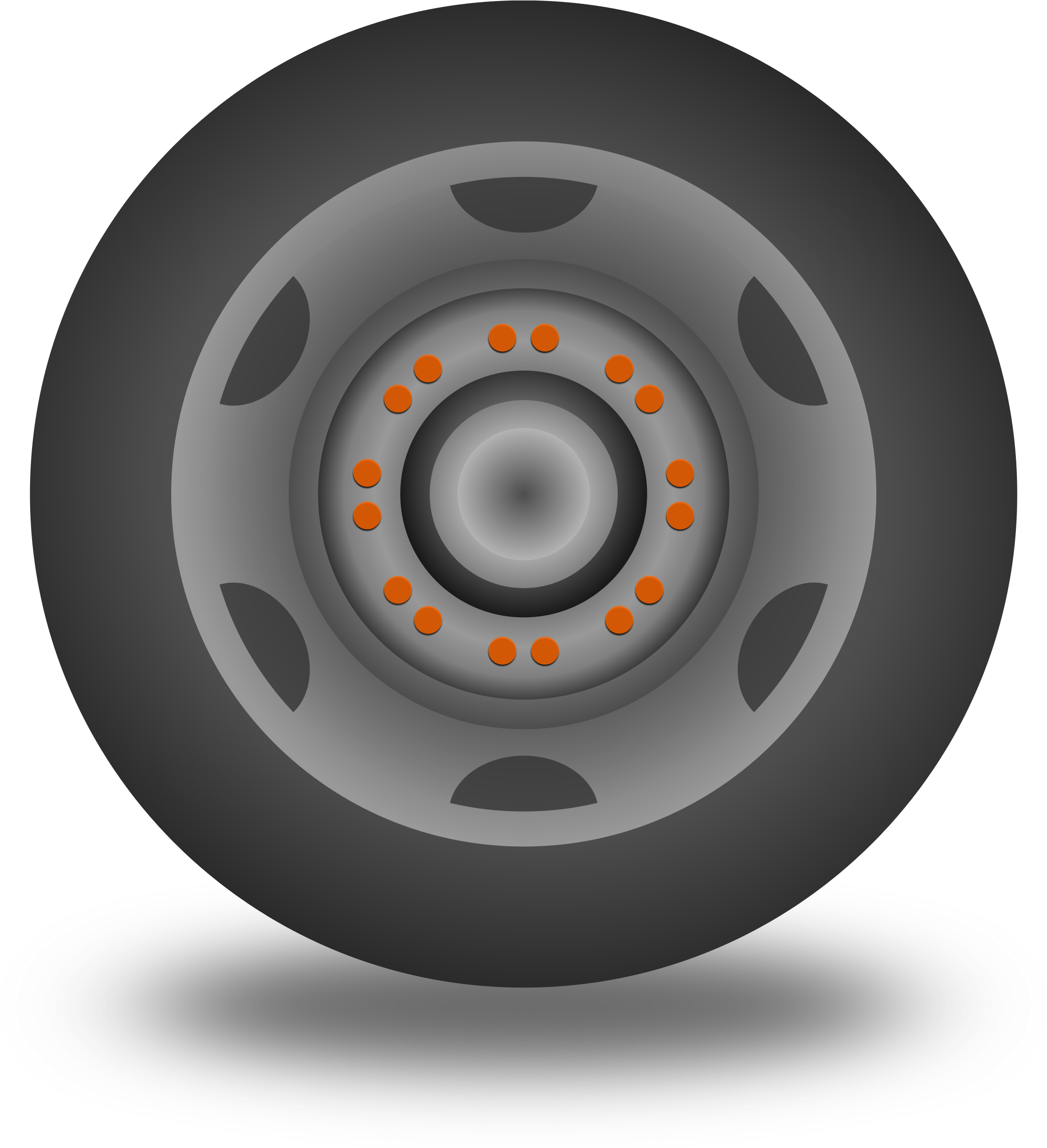 Big Image - Tire Emoji (2203x2400), Png Download