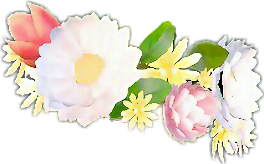 Corona Flower Flores Snapchat Coronadeflores King - Png De Snapchat Flores (848x528), Png Download