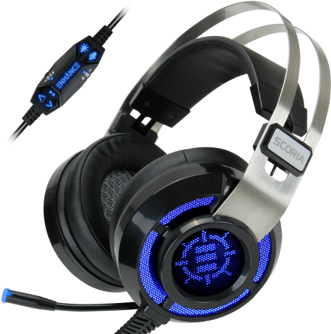 Enhance Scoria Over-ear Headset (480x480), Png Download