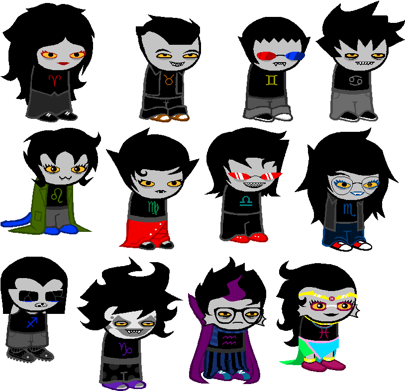 Shitposttrolls - Homestuck Characters (833x805), Png Download
