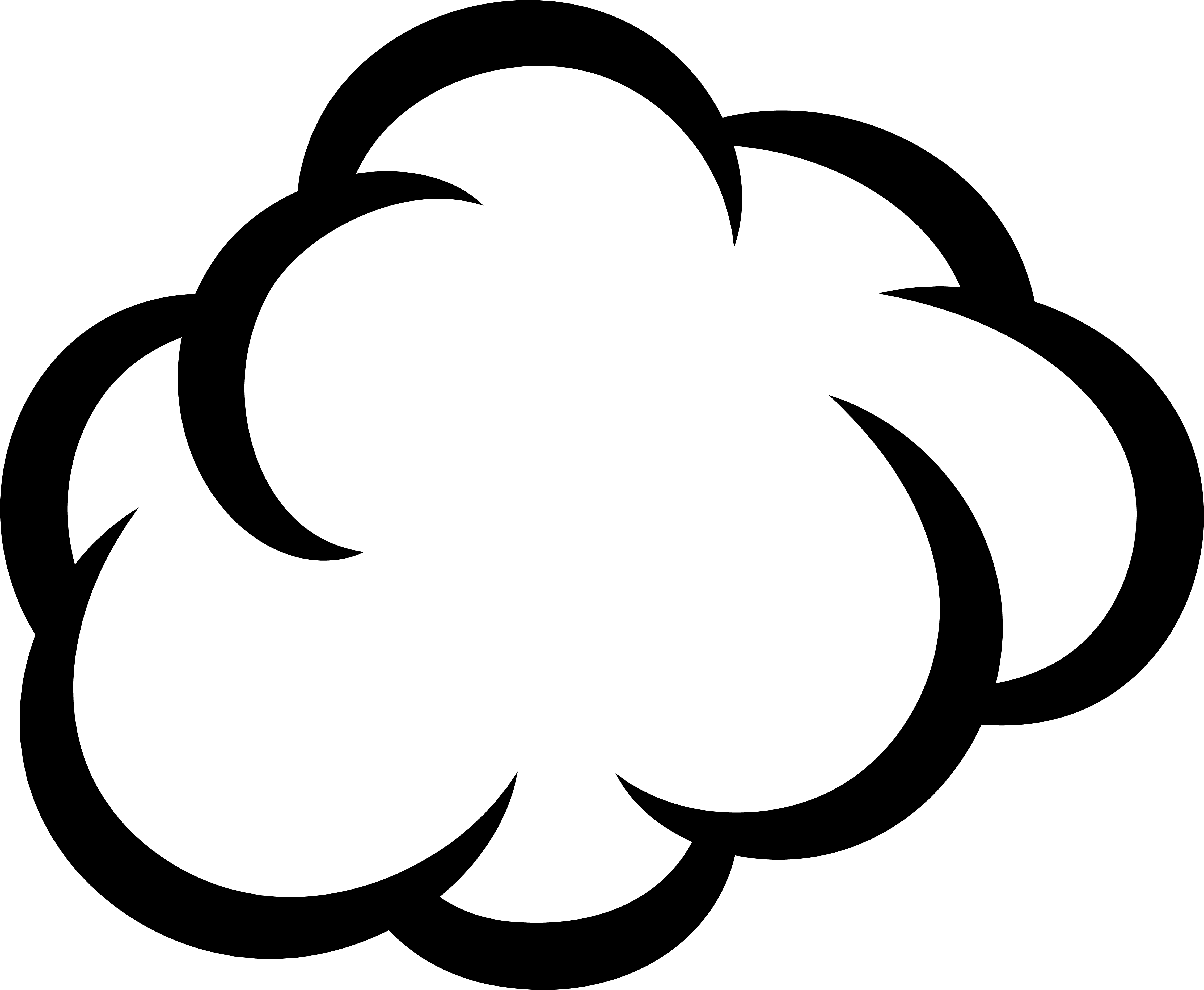 Empty Comic Bubbles Popcorn Black Clipart Png Image - Popcorn Black And White (4531x3724), Png Download