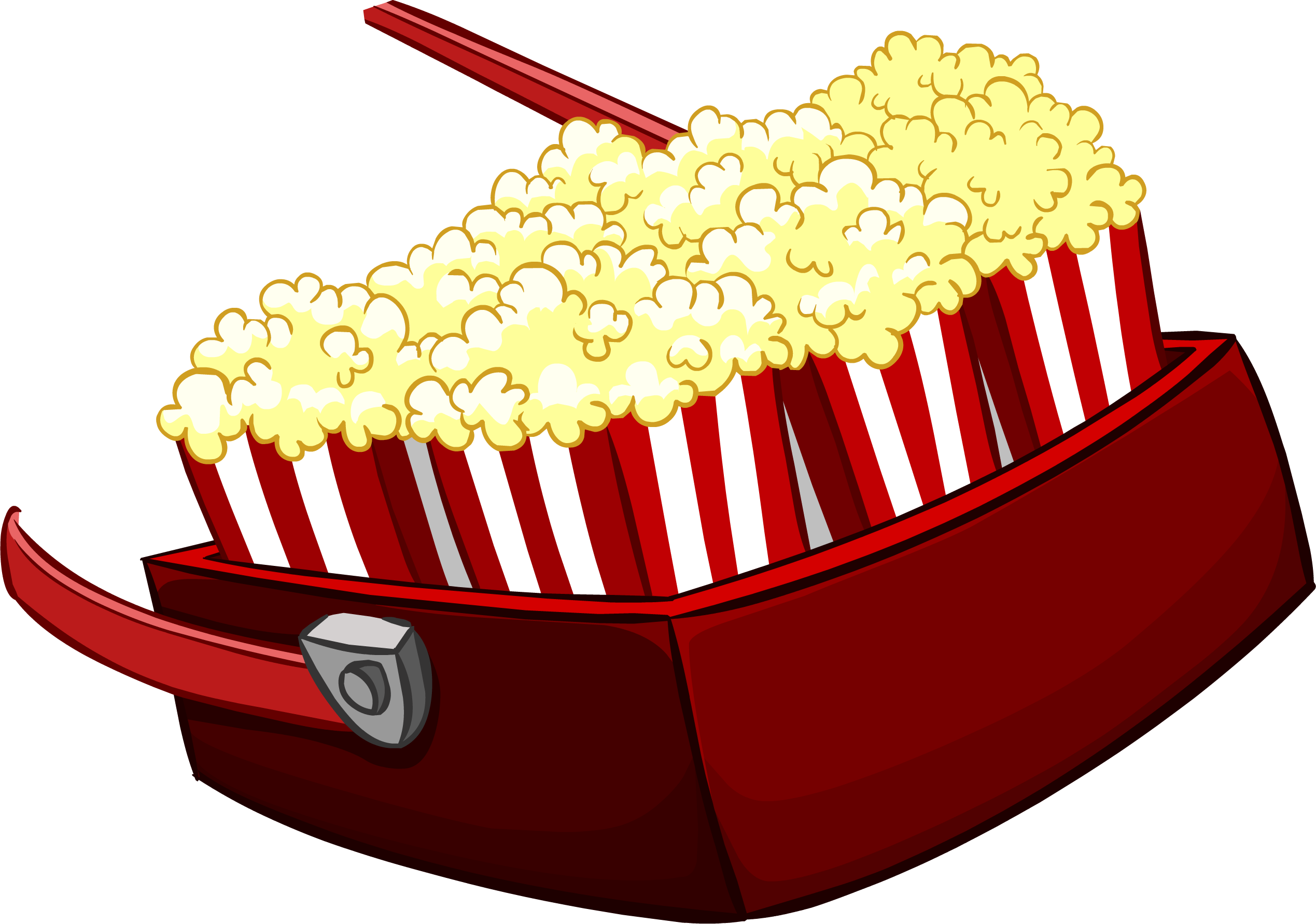 Popcorn Png - Club Penguin Popcorn Tray (2538x1783), Png Download
