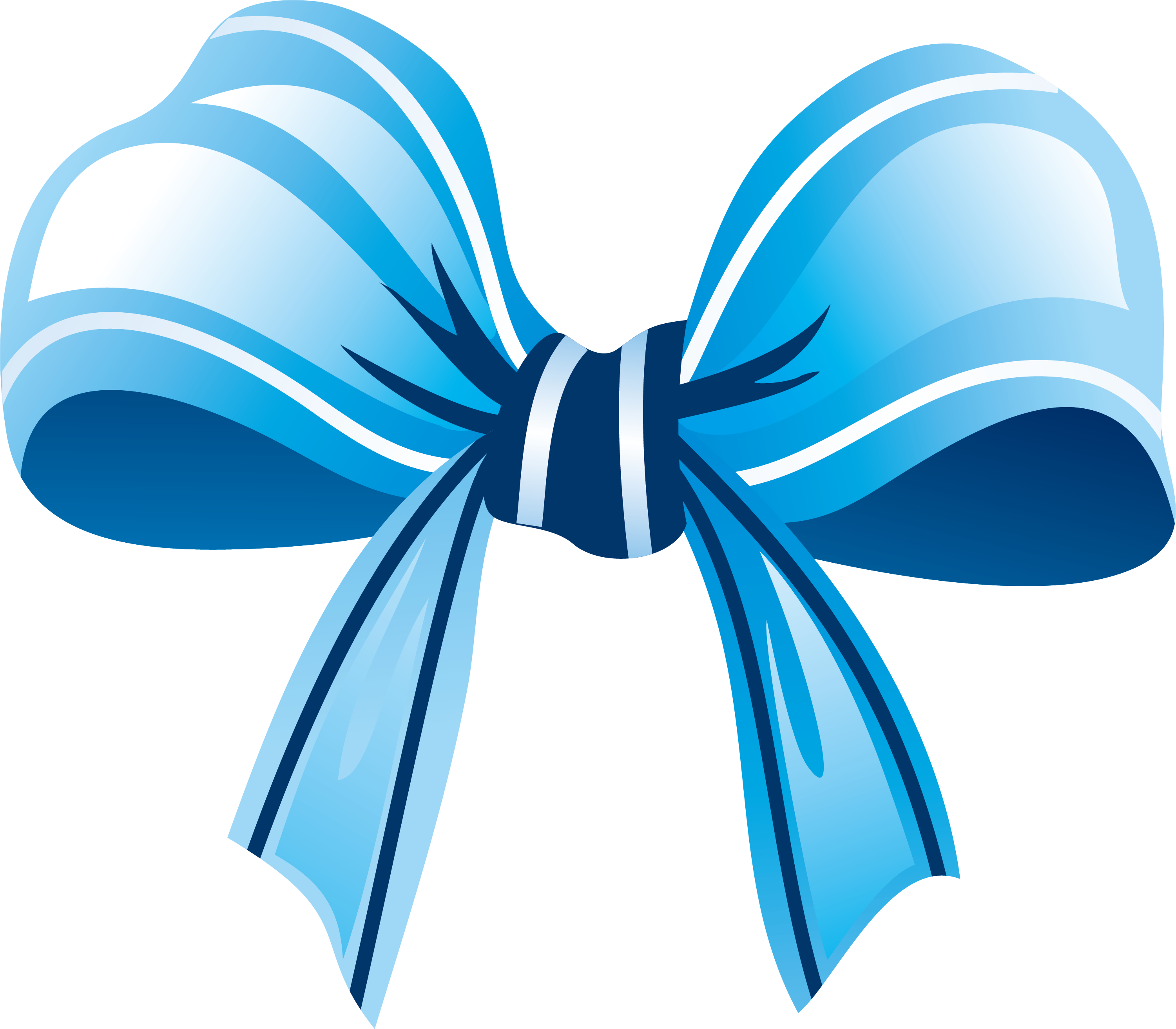 Bowtie Clipart Png - Blue Bow Tie Ribbon Clipart (3001x2626), Png Download