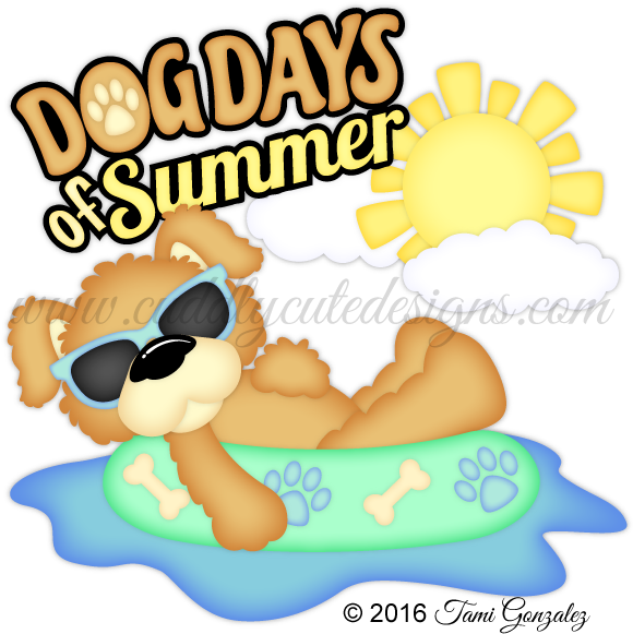 Dog Days Of Summer Clipart Freeuse Library - Clip Art (600x600), Png Download
