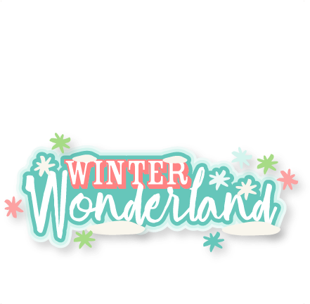Winter Wonderland Title Svg Scrapbook Cut File Cute - Cricut (449x432), Png Download