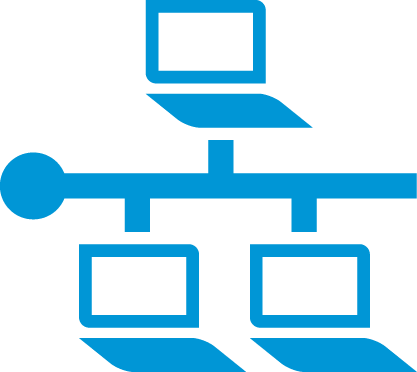 Buy Hp Officejet Pro 7740 Inkjet Multifunction Printer - Hp Printer Network Icon (417x372), Png Download