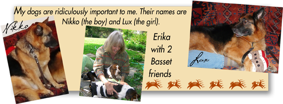 Erika Has Boxed Sets Of Greeting Cards Available In - Old German Shepherd Dog (652x222), Png Download