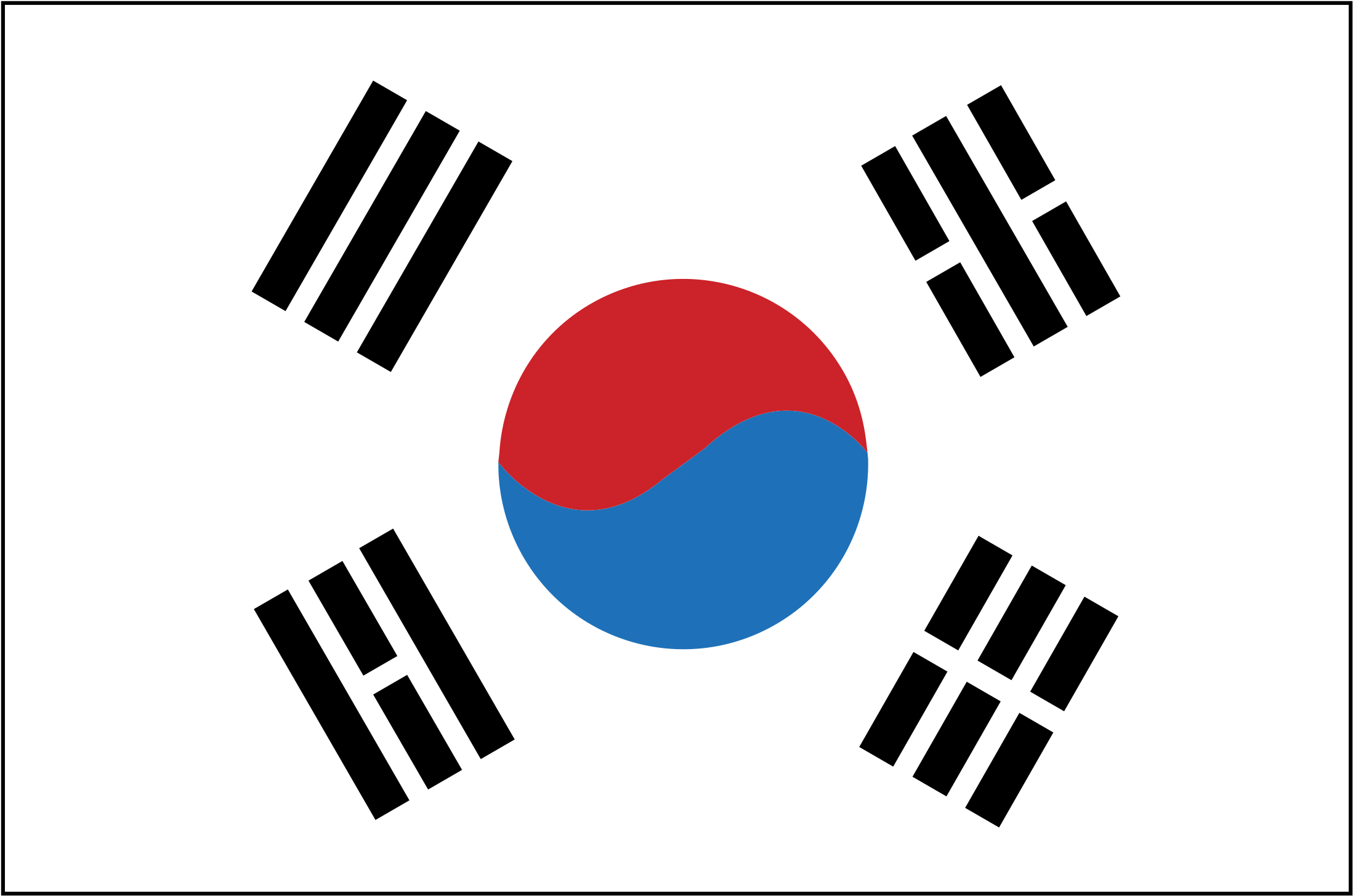 South Korea Logo Png Transparent - South Korea Flag (2400x2400), Png Download