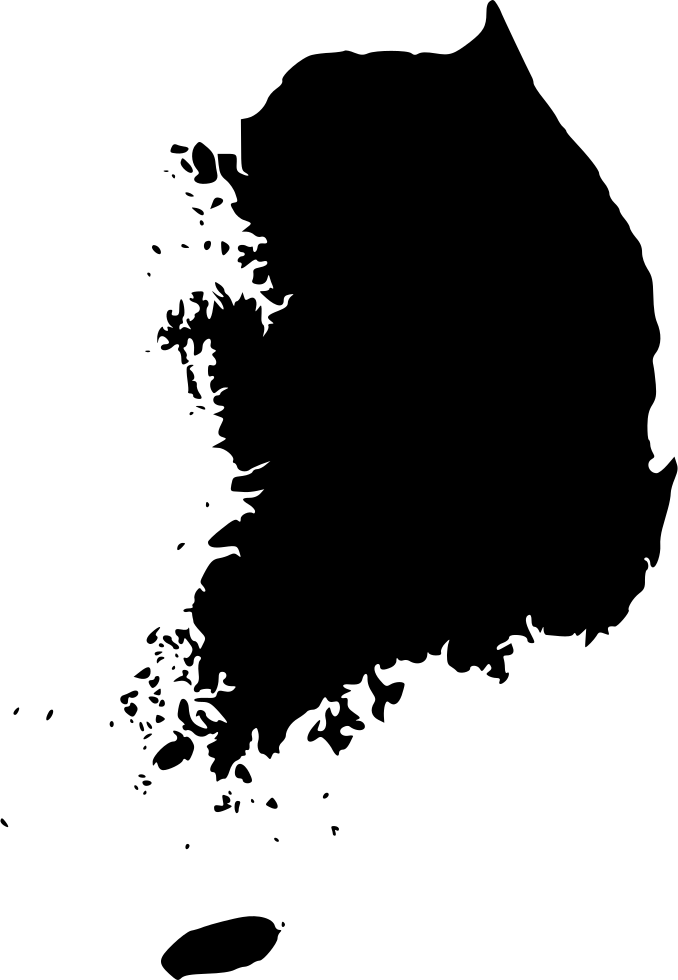 Download Png File South Korea Map Silhouette PNG Image with No