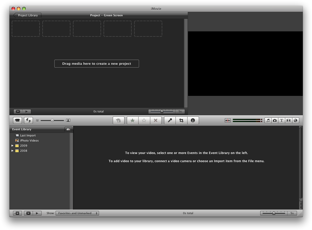 How To Green Screen Using Imovie '09 - Imovie (1230x909), Png Download