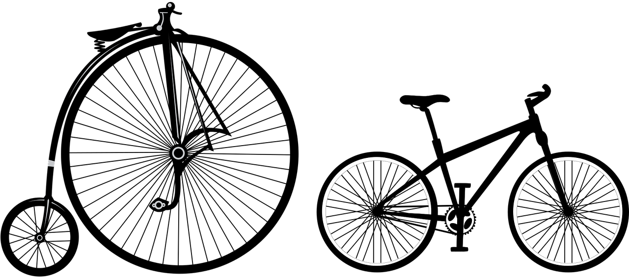 Travel, Penny-farthing, Bicycle, Old, New - Vilano Commuter Bike (1280x640), Png Download