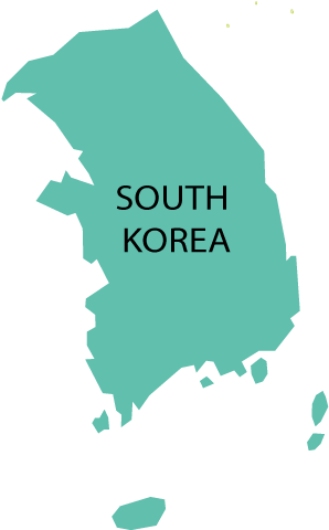 South Korea - South Korea Map Transparent (500x500), Png Download