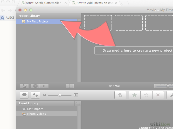 Image Titled Add Effects On Imovie Step 2 - Imovie (667x500), Png Download