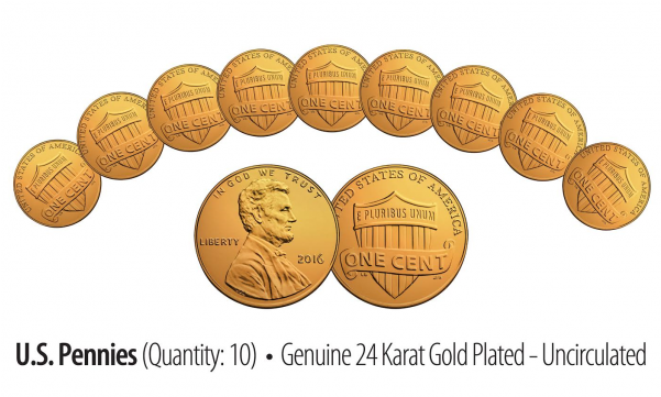 Lot Of - Penny (600x600), Png Download