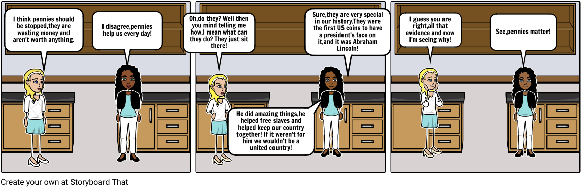 Pennies Matter - Comics (1164x385), Png Download