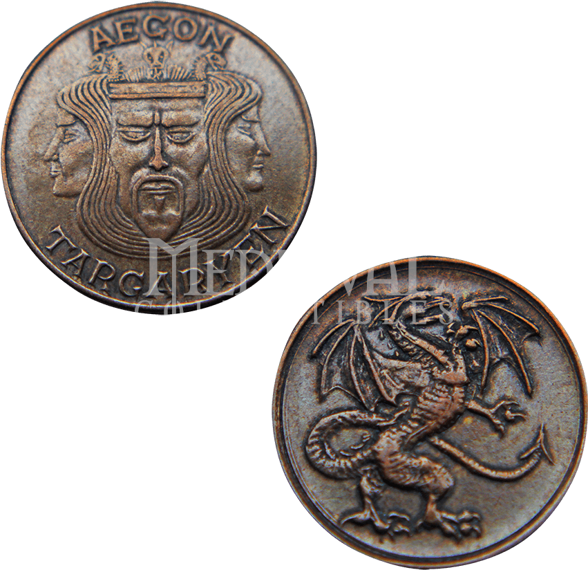 Aegon I Targaryen Copper Penny - Game Of Thrones Copper Penny Of Aegon I Targaryen Co (850x850), Png Download