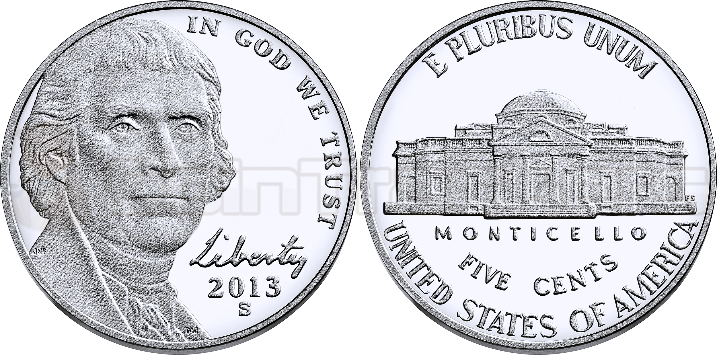 5 Cents Dollar Coin (2500x1238), Png Download