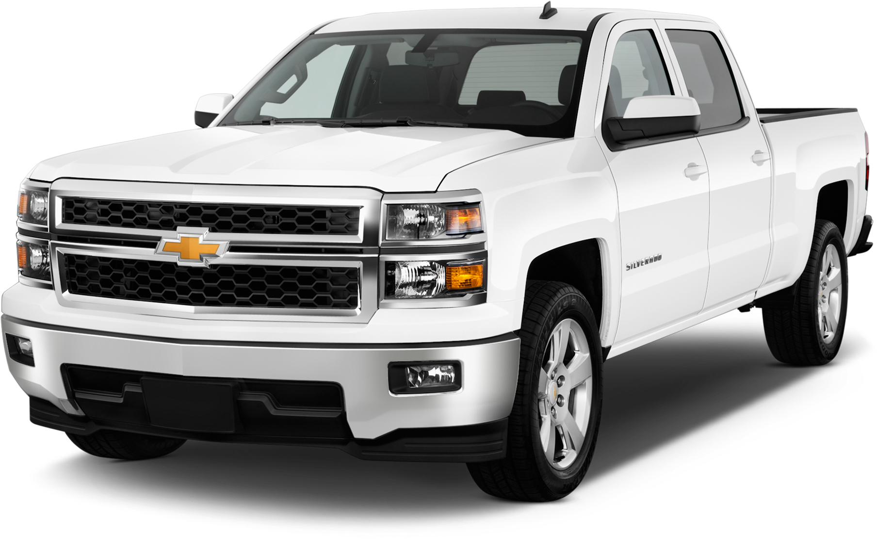 Chevy Pickup Truck Png Transparent Image - White Chevy Silverado 2014 (2048x1360), Png Download