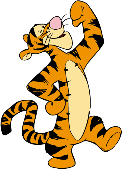 Tigger Png Image With Transparent Background - Winnie The Pooh Tigger Clipart (409x564), Png Download
