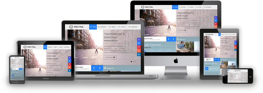 Responsive Website Design - Transparent Website Design Png (900x320), Png Download