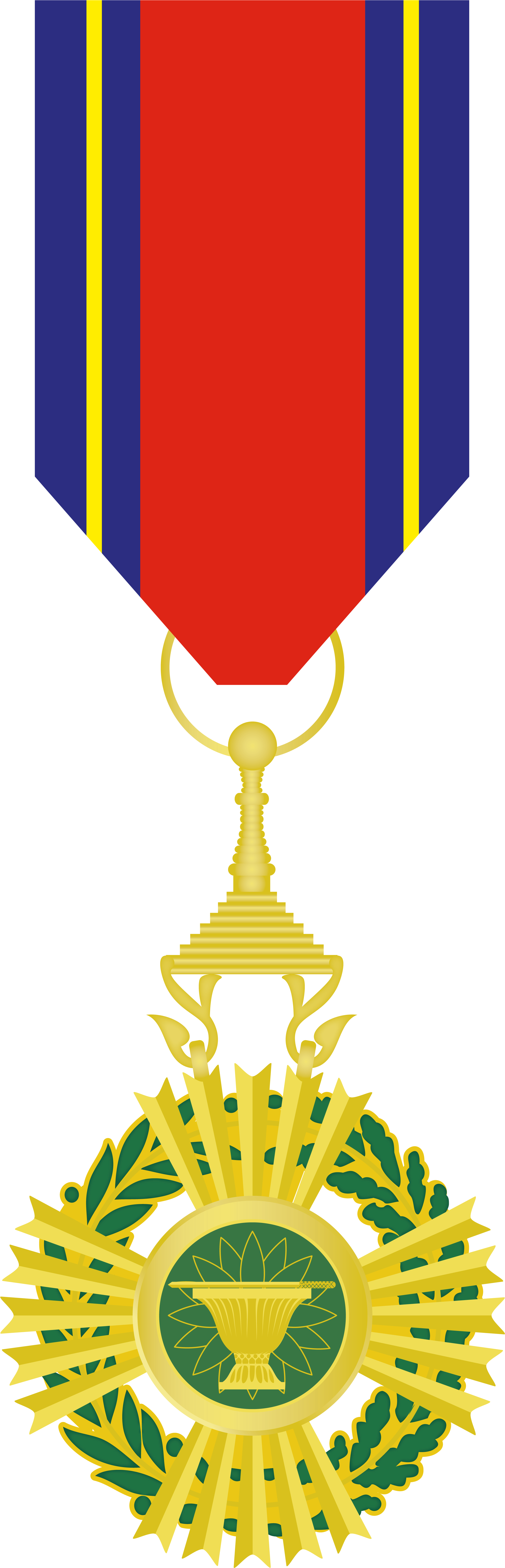 Royal Order Of Sahametrei, Knight Class Medal - Order Medal Png (2320x7160), Png Download