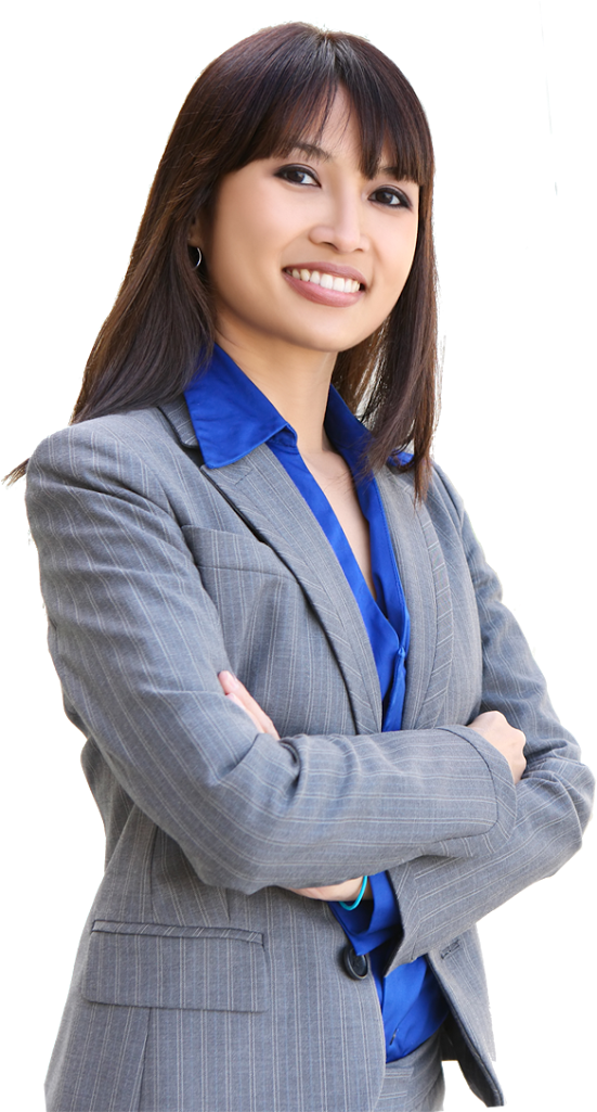 Master Of Business Administration - Asian Business Woman Png (566x1024), Png Download