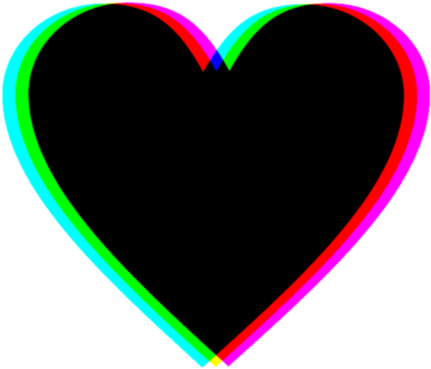 Sticker Heart Black Tumblr Hearts Coracao Icon Png - Sticker (2289x2289), Png Download