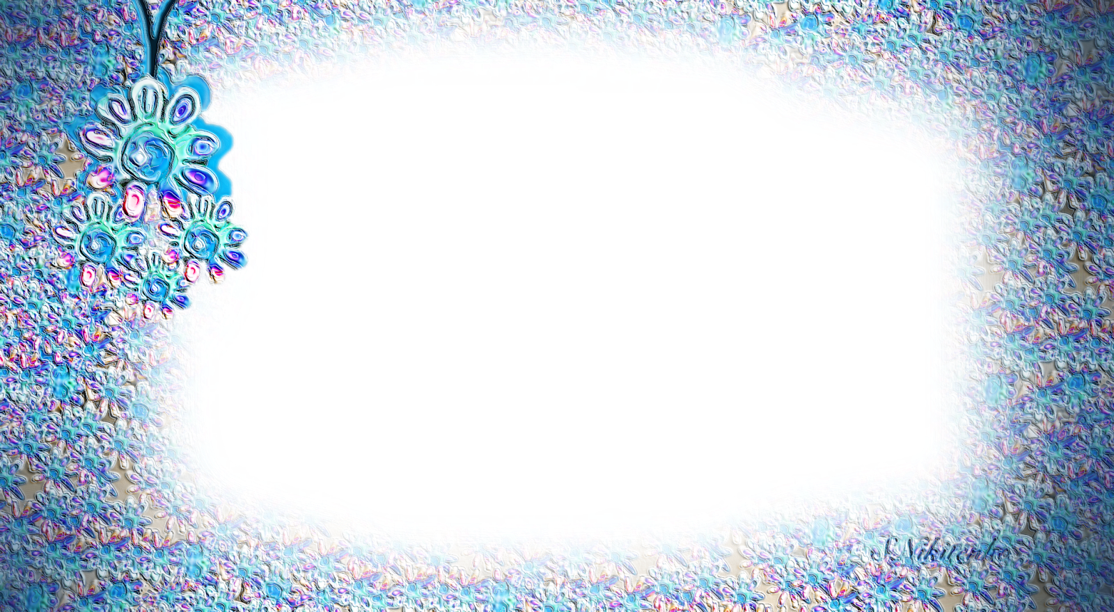 Three Pretty Png Floral Frames - Portable Network Graphics (1600x880), Png Download