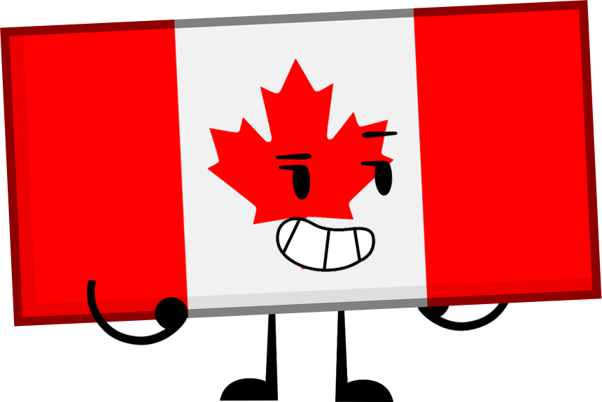 Canada Pose 2 - Canada Flag With Name (860x575), Png Download